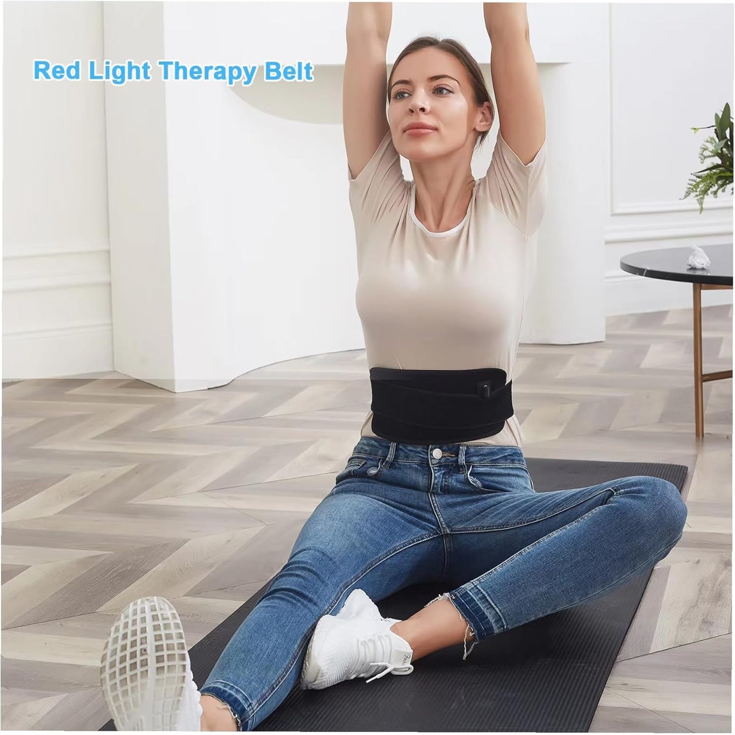 Red Light Therapy Belt with Infrared Technology for Enhanced Healing, Adjustable Controller, Versatile Application - Perfect Gift for Both Men and Women