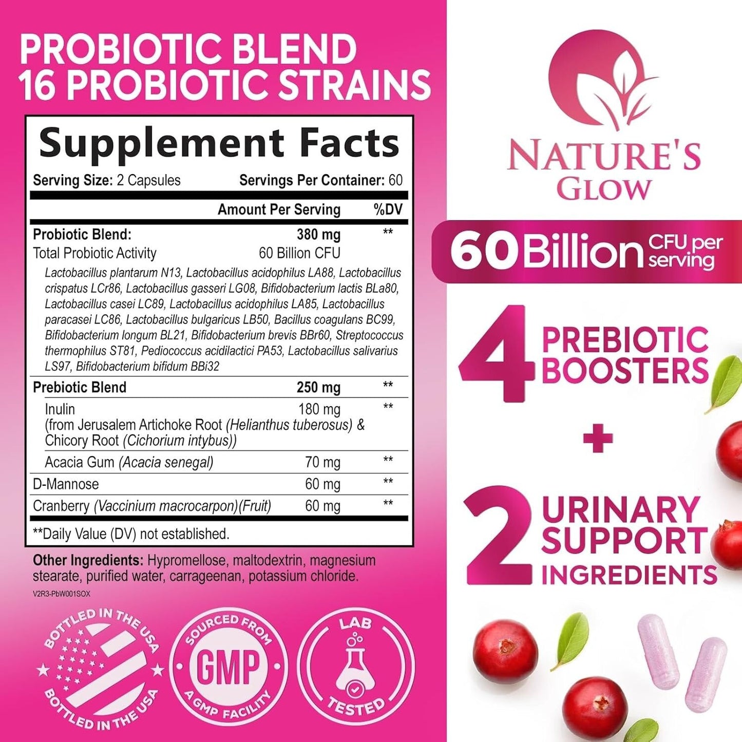 Women's Probiotics for Digestive Health, Immune Support, and Vaginal Wellness