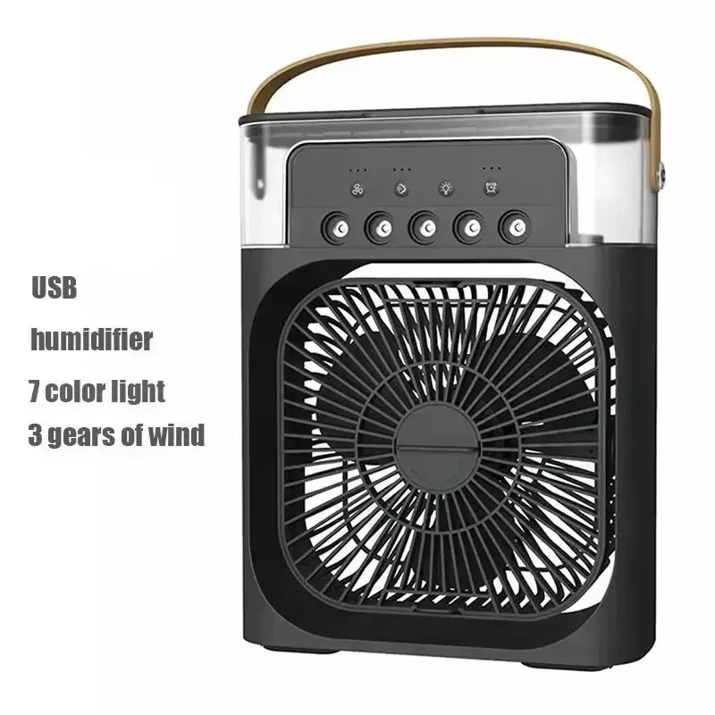 3-in-1 Portable Air Conditioner and Humidifier with LED Night Light for Home and Office Use