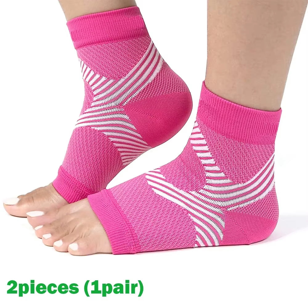 Plantar Fasciitis Night Splint Compression Socks - Heel Support Braces for Pain Relief