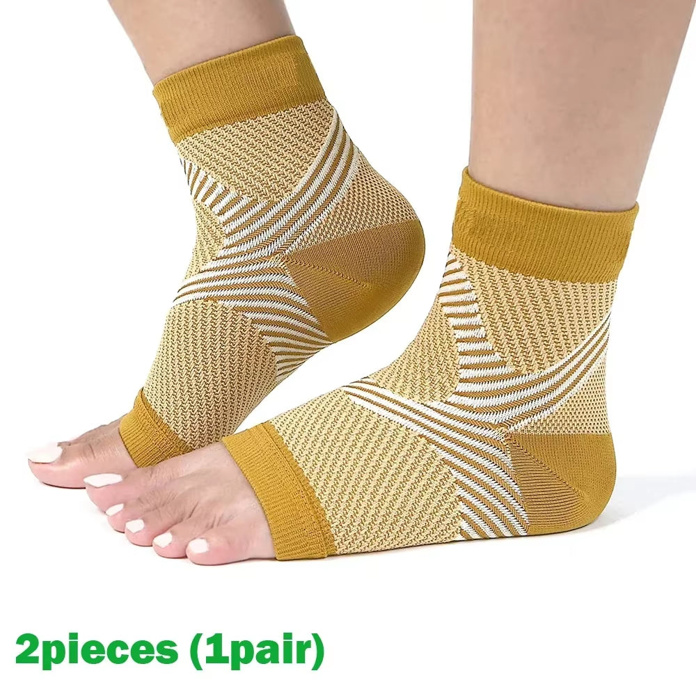 Plantar Fasciitis Night Splint Compression Socks - Heel Support Braces for Pain Relief
