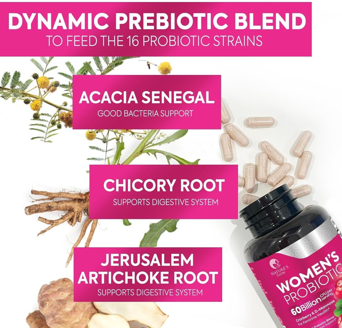 Women's Probiotics for Digestive Health, Immune Support, and Vaginal Wellness