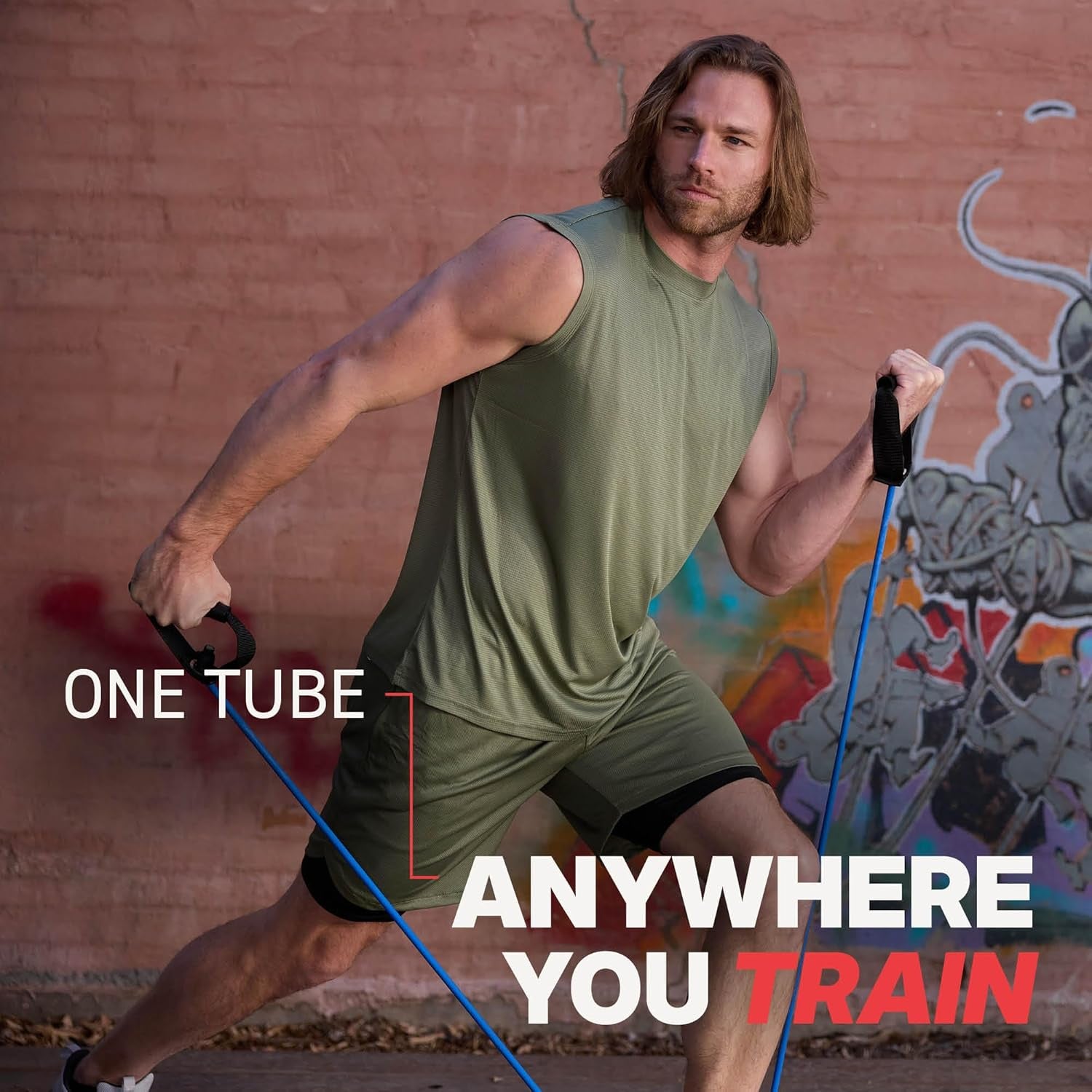 Xertube Resistance Bands with Handles - Individual Exercise Cords Available, Featuring Home Gym Workout Fitness Door Anchor Attachment Option