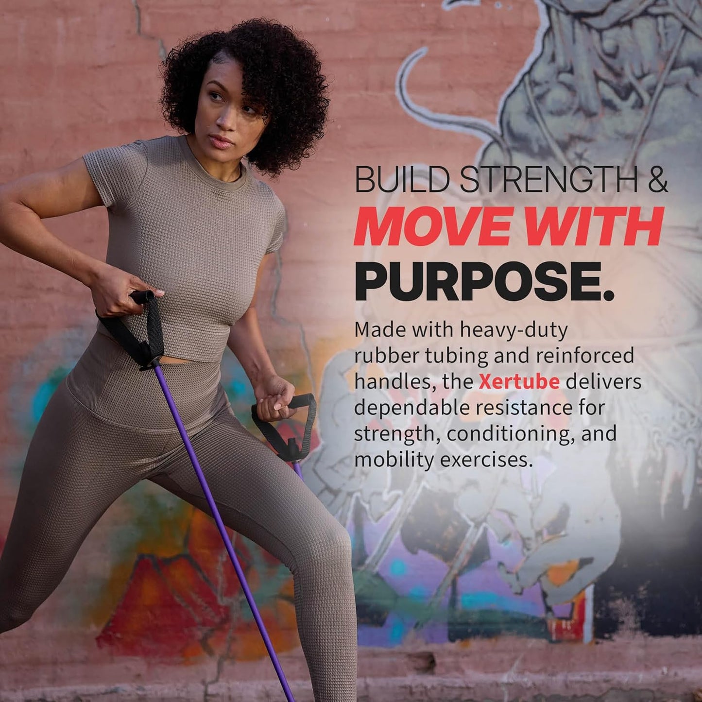 Xertube Resistance Bands with Handles - Individual Exercise Cords Available, Featuring Home Gym Workout Fitness Door Anchor Attachment Option