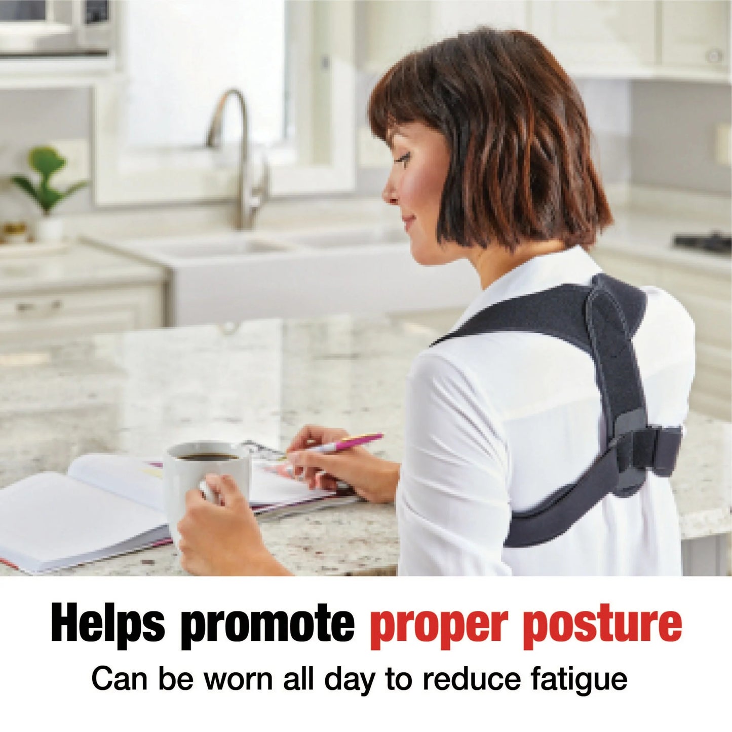 Adjustable Unisex Posture Corrector Brace - One Size Fits Most