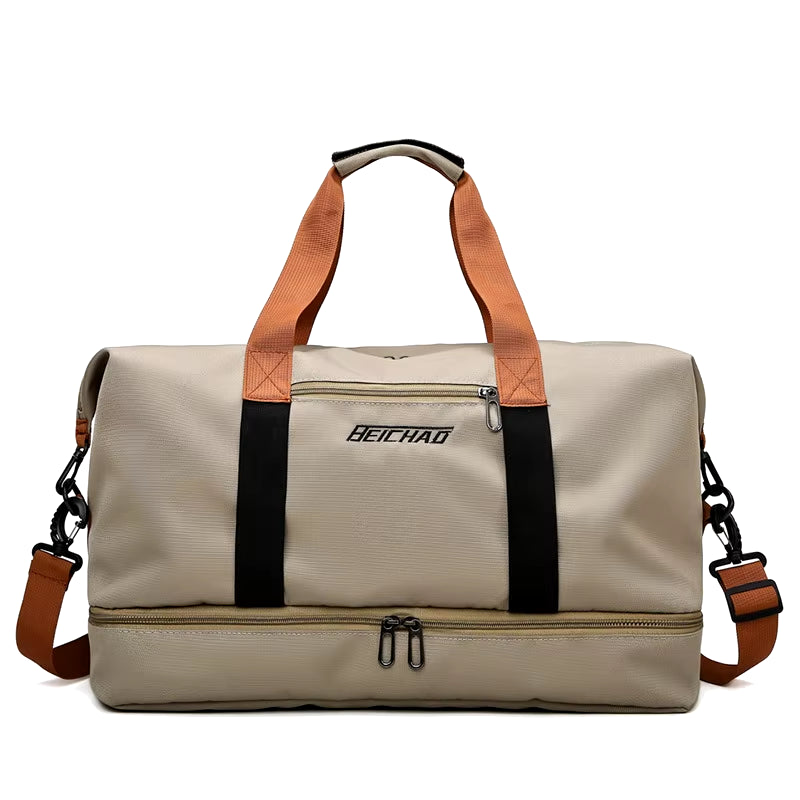 Portable Fitness Travel Gym Bag - Versatile Duffle and Crossbody Shoulder Bag for Short-Distance Travel and Weekend Getaways