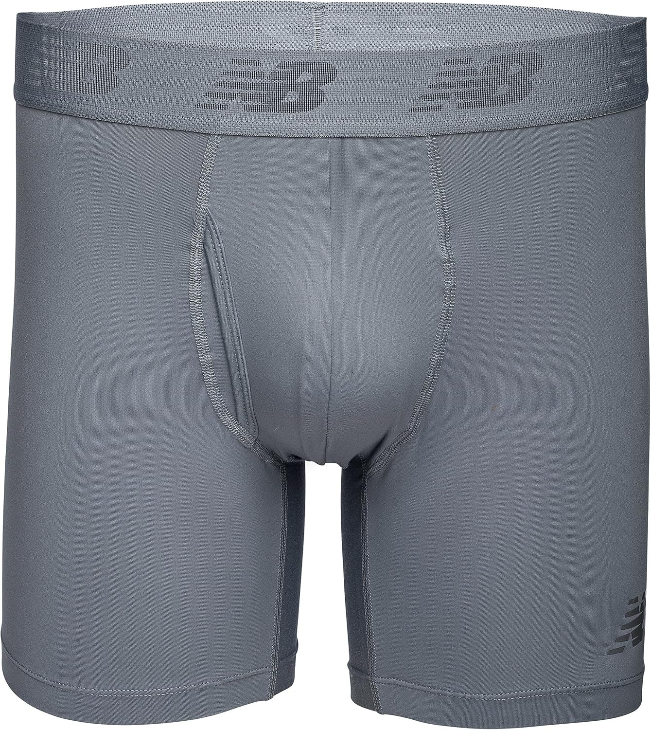 New Balance Men's Performance Boxer Briefs with Fly - Breathable Stretch Underwear, Moisture-Wicking, Soft Waistband (3-Pack)