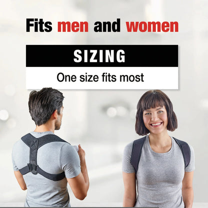 Adjustable Unisex Posture Corrector Brace - One Size Fits Most