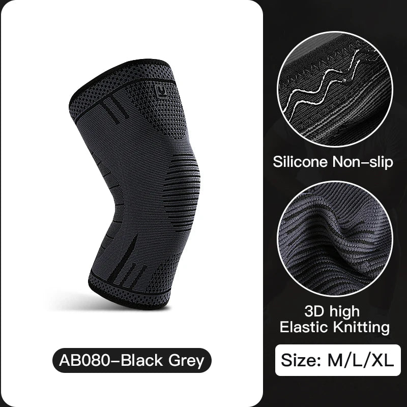 Compression Knee Support Sleeve - Elastic and Breathable Knee Brace for Sports, Gym, Basketball, Volleyball, and Running