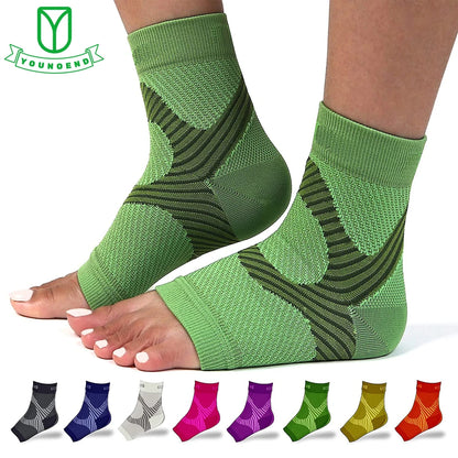 Plantar Fasciitis Night Splint Compression Socks - Heel Support Braces for Pain Relief