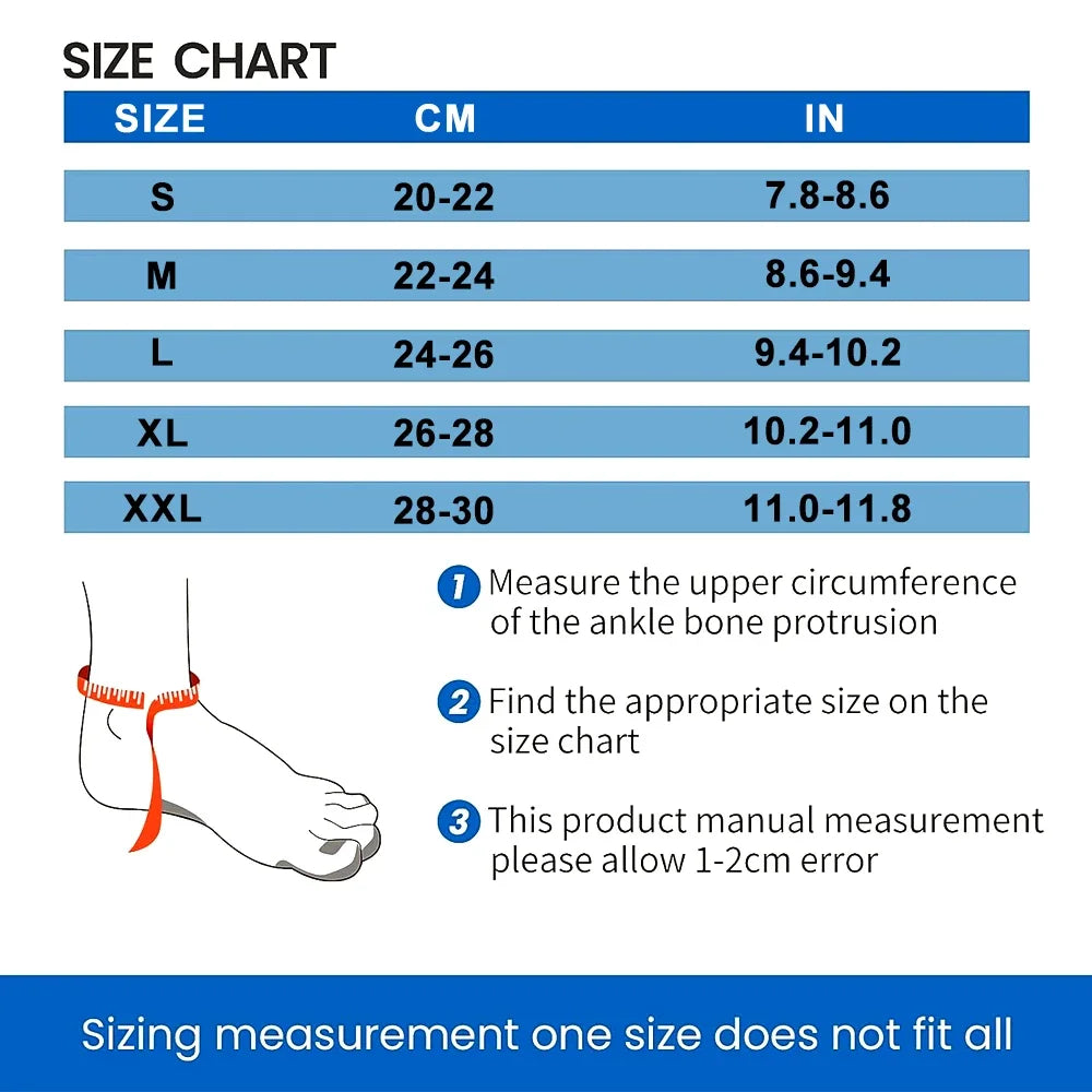 Compression Ankle Brace for Achilles Tendonitis Relief - Unisex Support Socks for Swelling and Joint Pain During Sports Activities
