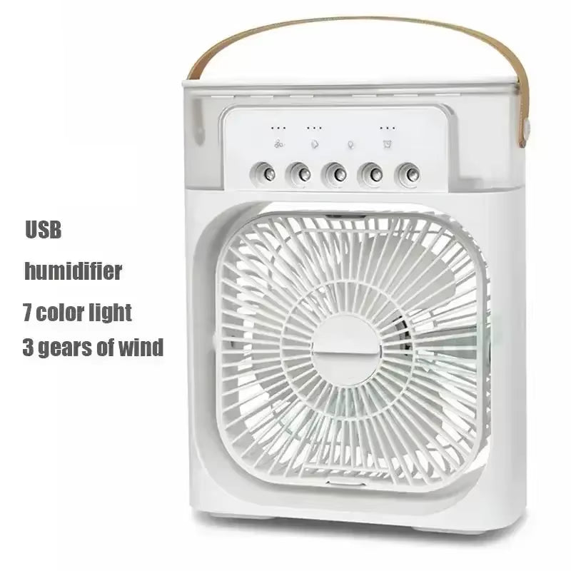 3-in-1 Portable Air Conditioner and Humidifier with LED Night Light for Home and Office Use