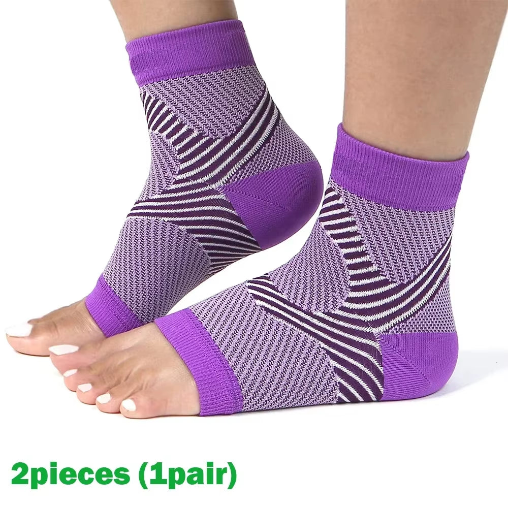 Plantar Fasciitis Night Splint Compression Socks - Heel Support Braces for Pain Relief