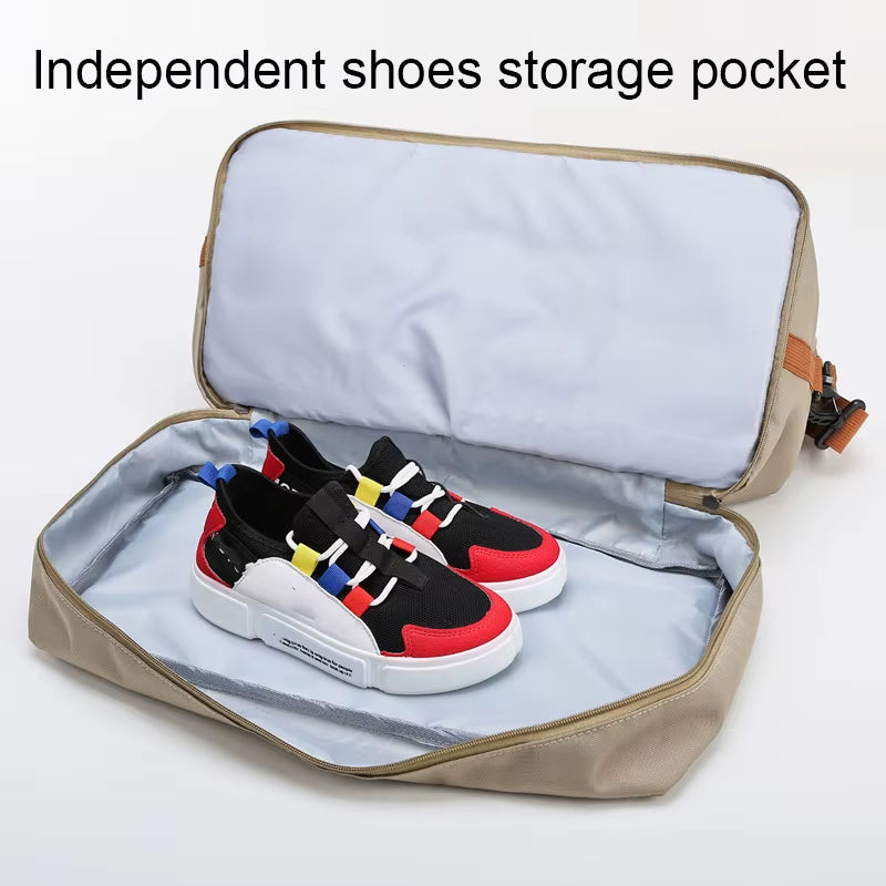 Portable Fitness Travel Gym Bag - Versatile Duffle and Crossbody Shoulder Bag for Short-Distance Travel and Weekend Getaways