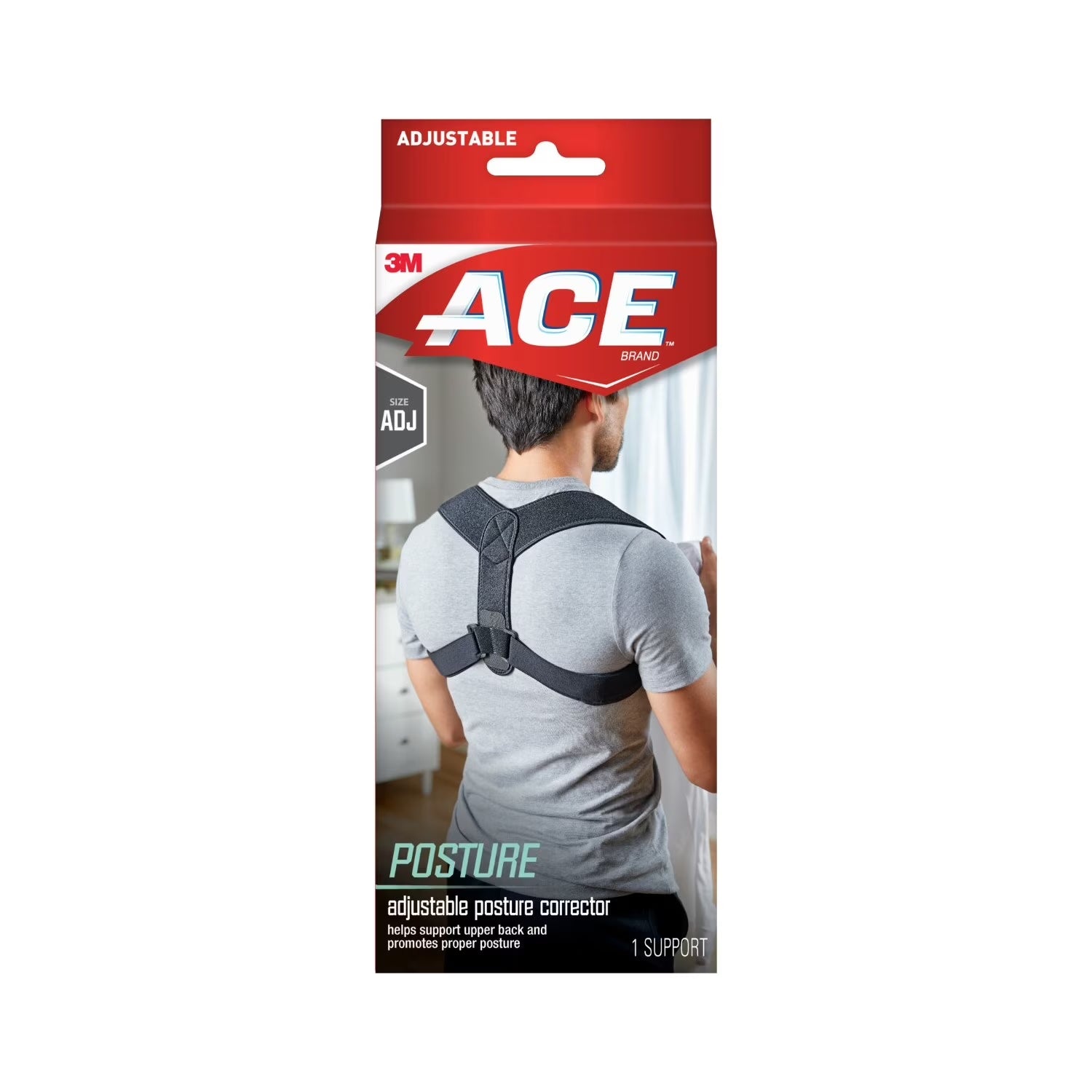 Adjustable Unisex Posture Corrector Brace - One Size Fits Most