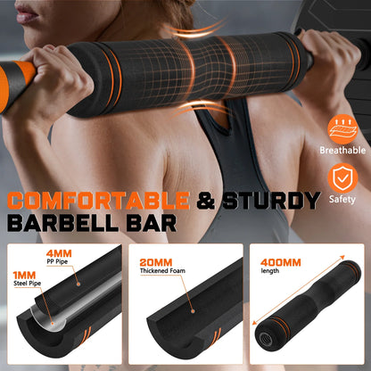 44 lb 4-in-1 Adjustable Dumbbell Set with Connector for Versatile Home Gym Workouts - Suitable for Men and Women