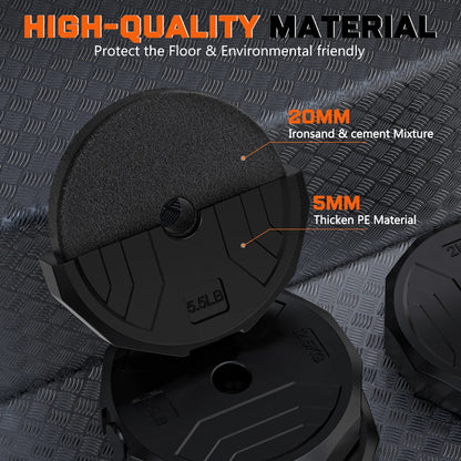 44 lb 4-in-1 Adjustable Dumbbell Set with Connector for Versatile Home Gym Workouts - Suitable for Men and Women