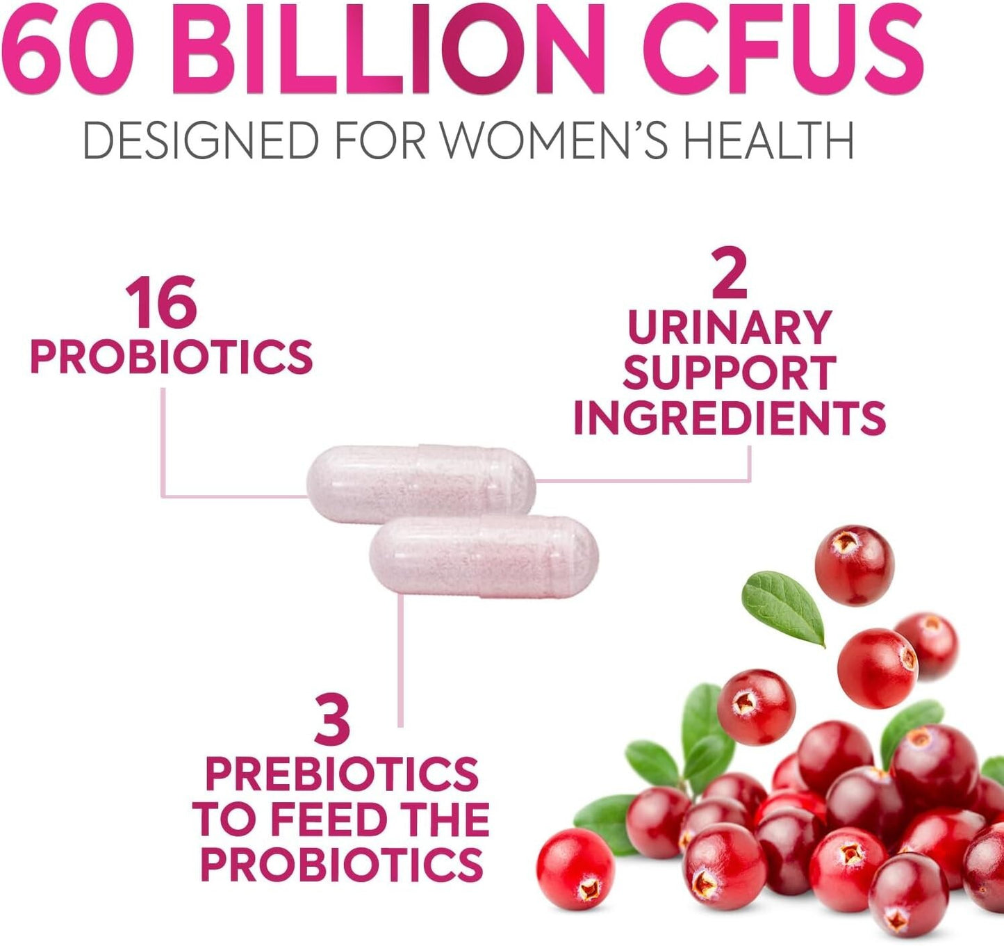 Women's Probiotics for Digestive Health, Immune Support, and Vaginal Wellness