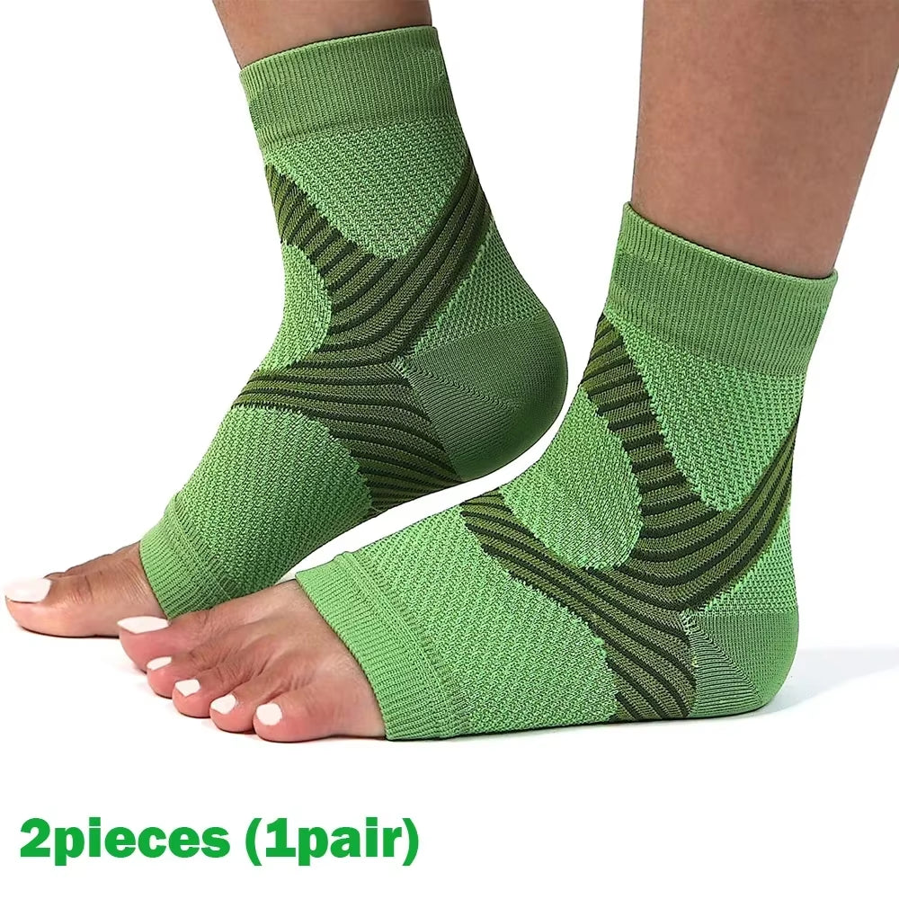 Plantar Fasciitis Night Splint Compression Socks - Heel Support Braces for Pain Relief